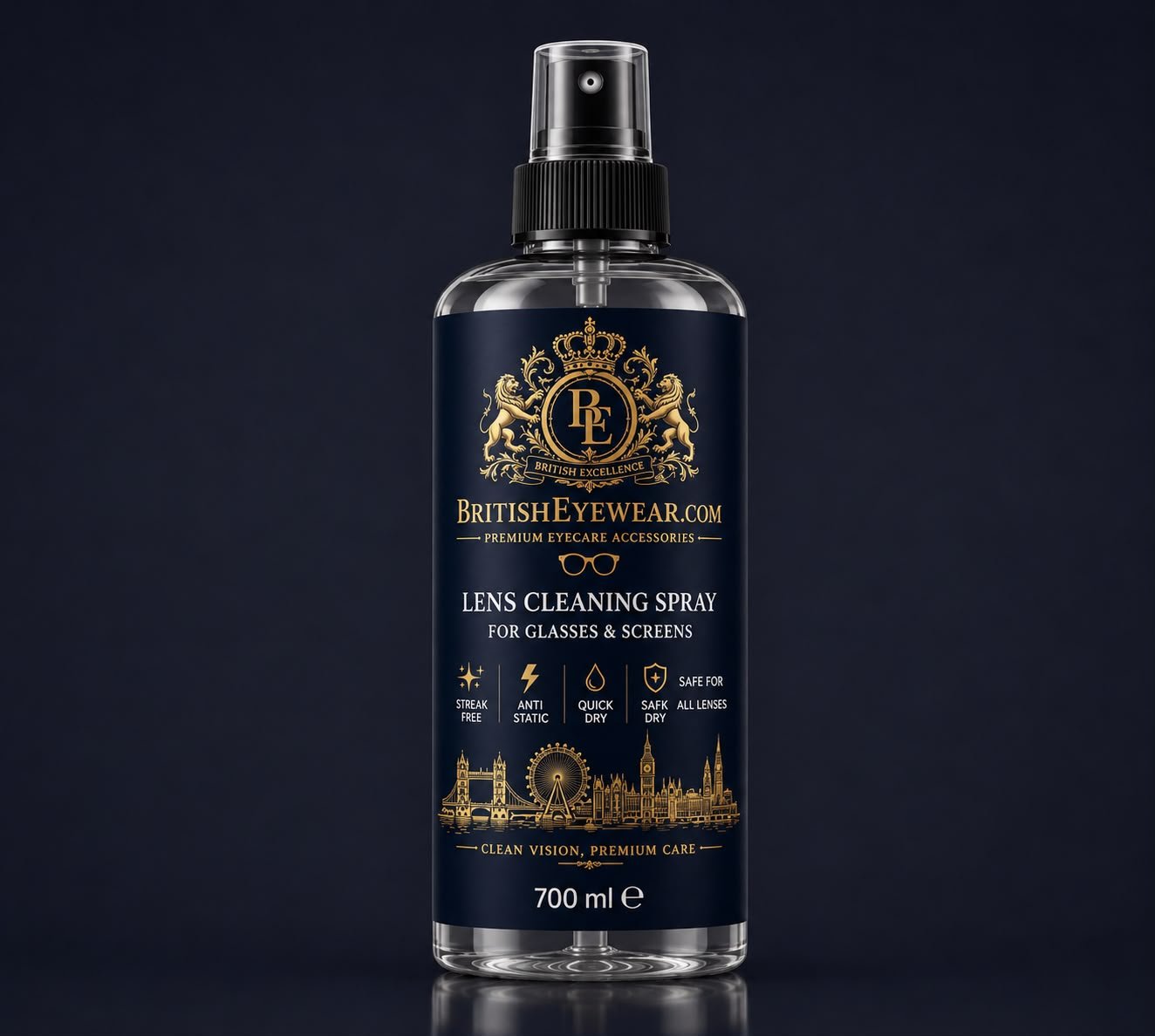 Gözlük Temizleme Spreyi 700 ml Blue