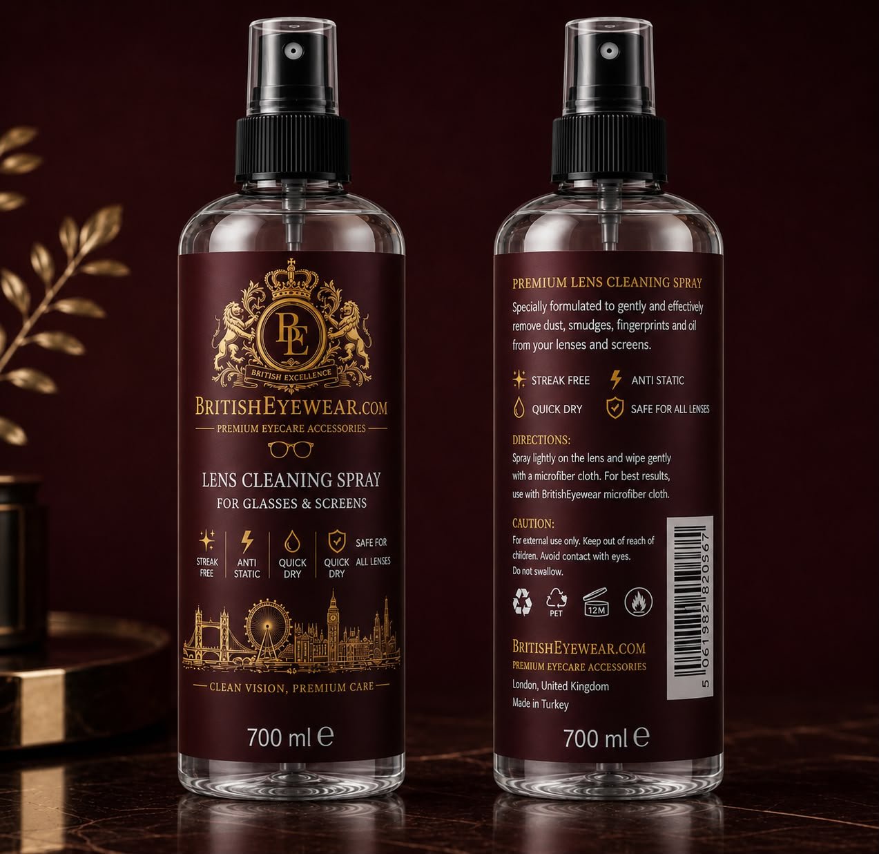 Gözlük Temizleme Spreyi 700 ml Red