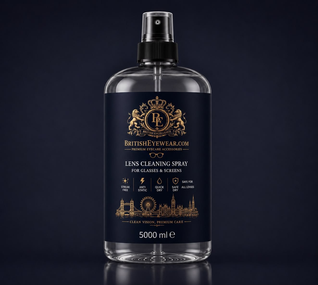 Gözlük Temizleme Spreyi 5000 ml Blue