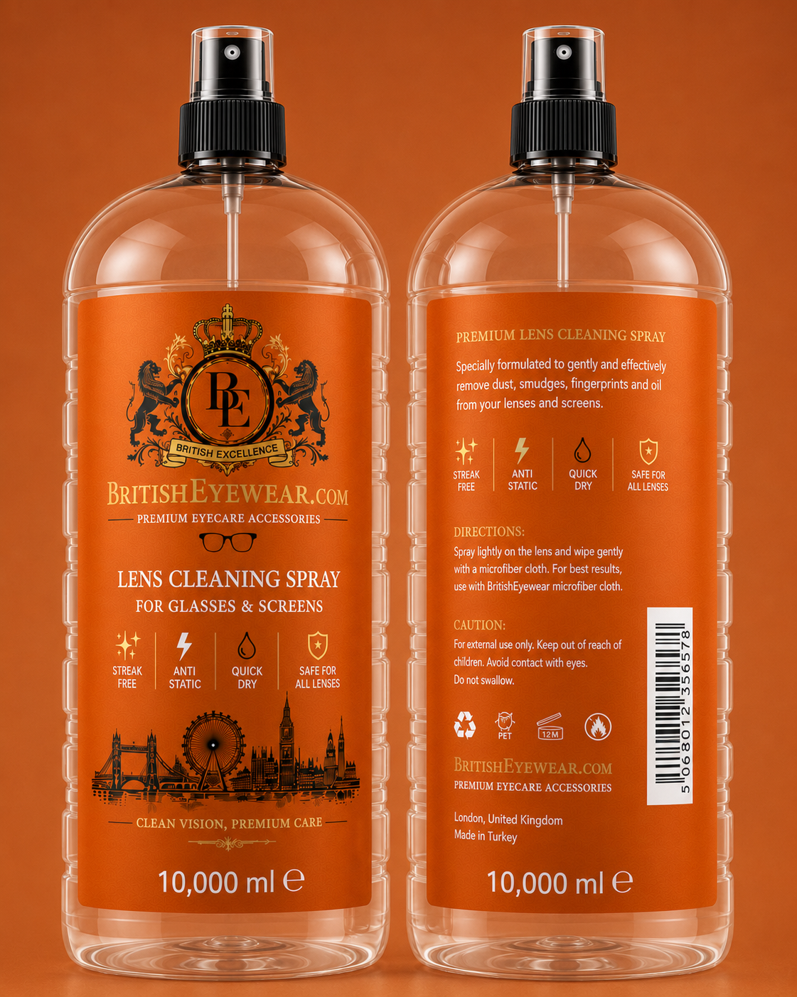 Gözlük Temizleme Spreyi 10.000 ml Orange