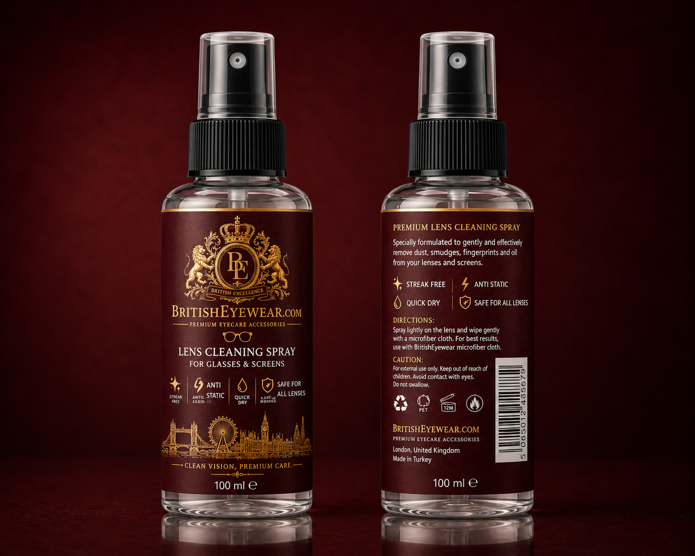 Gözlük Temizleme Spreyi 100 ml Red