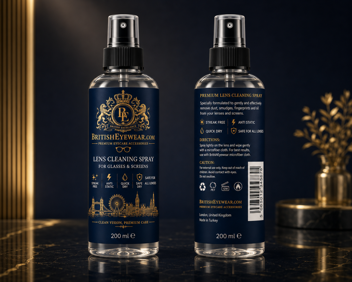 Gözlük Temizleme Spreyi 200 ml Blue
