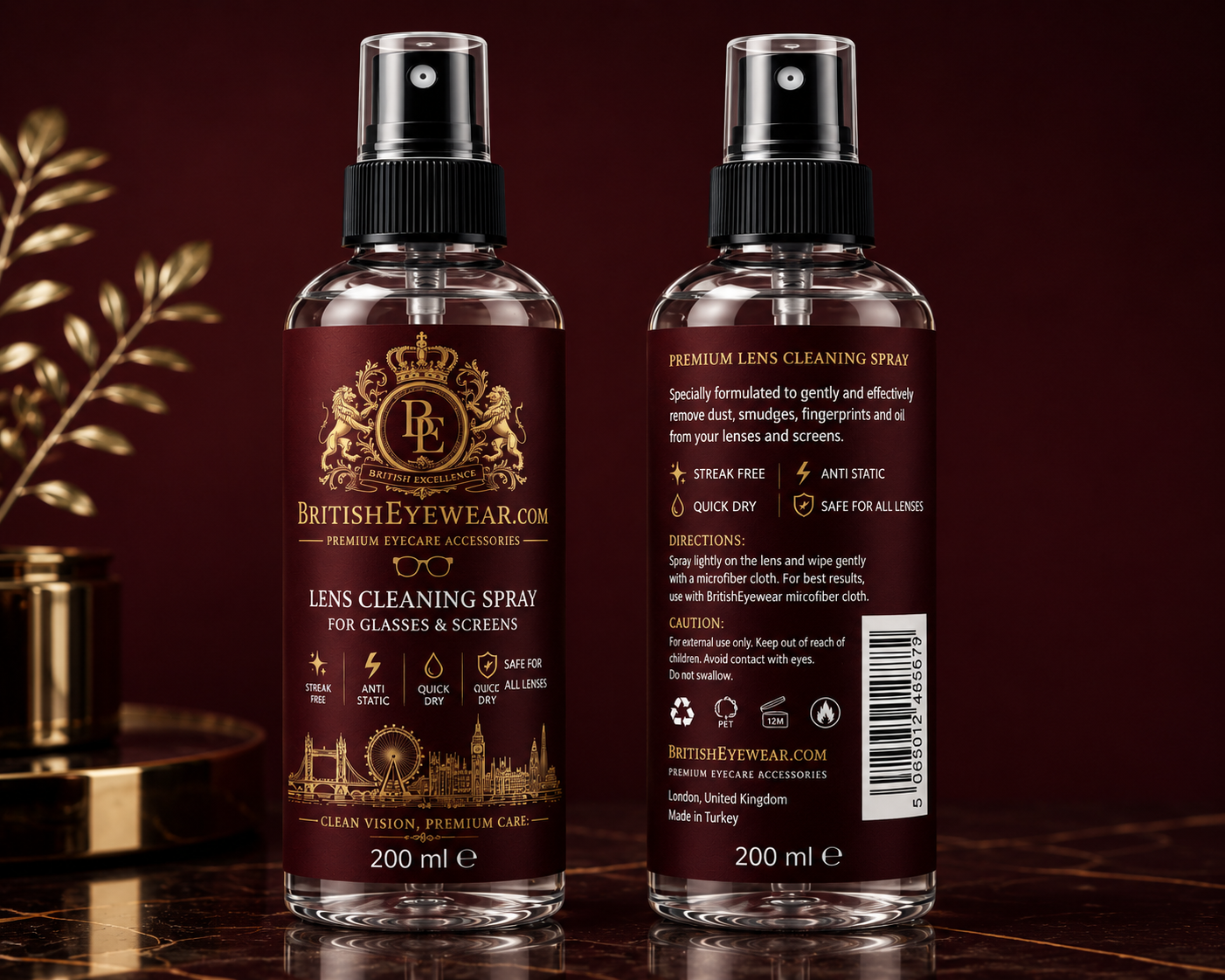 Gözlük Temizleme Spreyi 200 ml Red