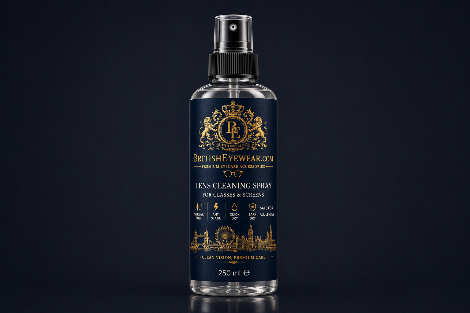 Gözlük Temizleme Spreyi 250 ml Blue