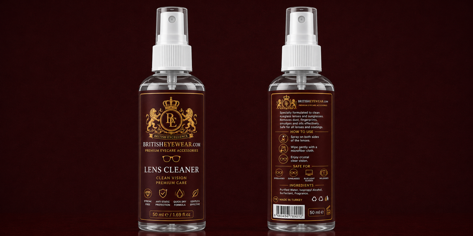 Gözlük Temizleme Spreyi 50 ml Red
